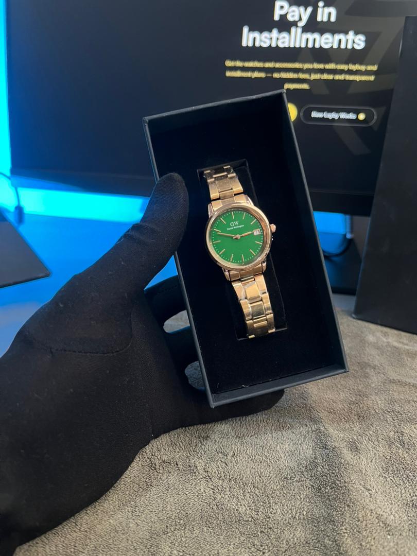 Daniel Wellington Iconic Link | Rose Gold & Green Inside view 3