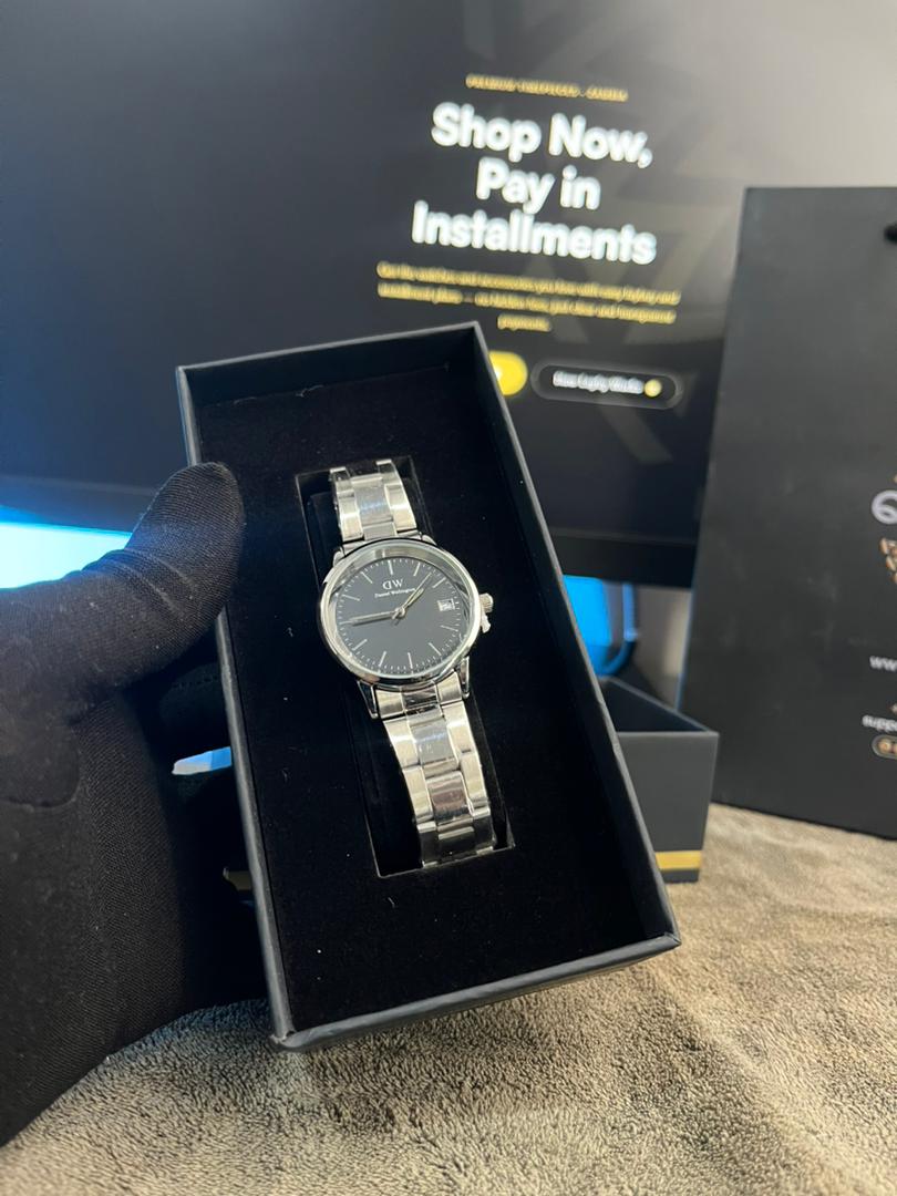 Daniel Wellington Iconic Link |Silver & Black inside view 2