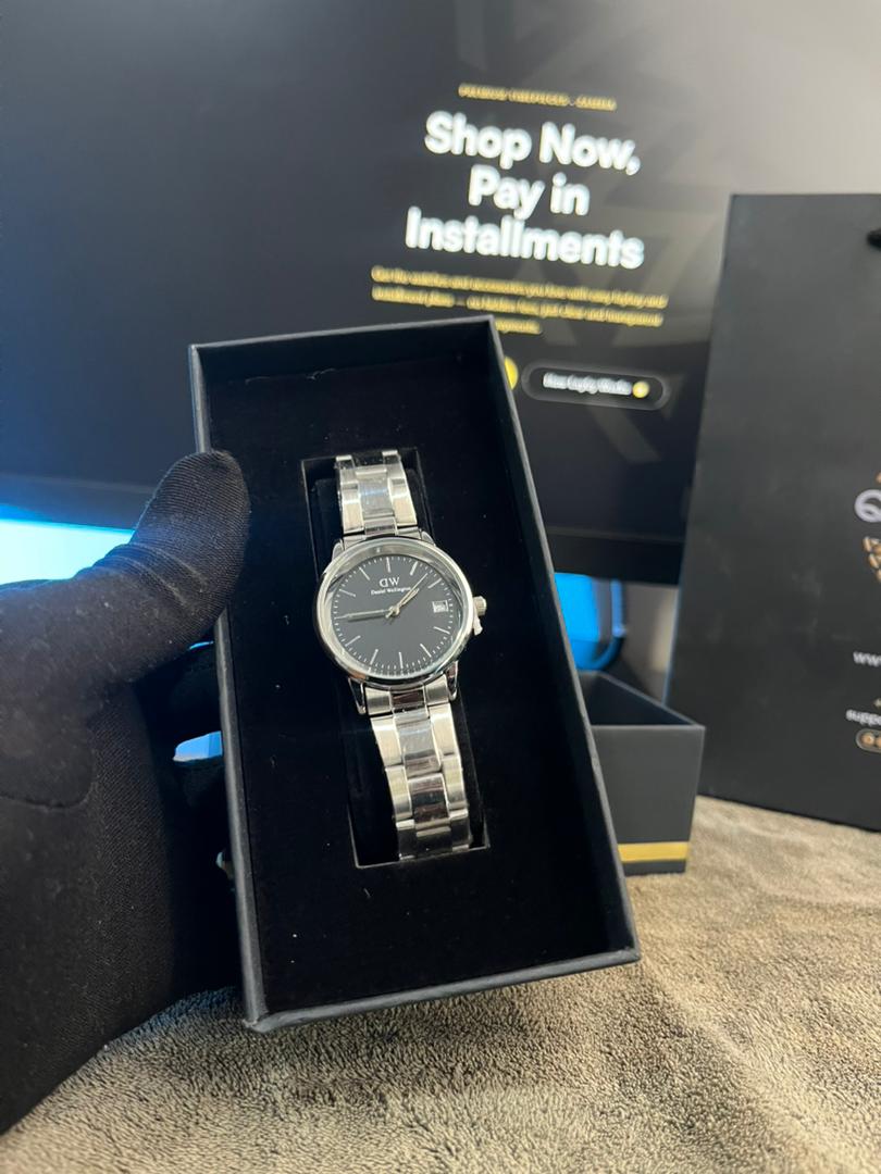 Daniel Wellington Iconic Link |Silver & Black inside view 3