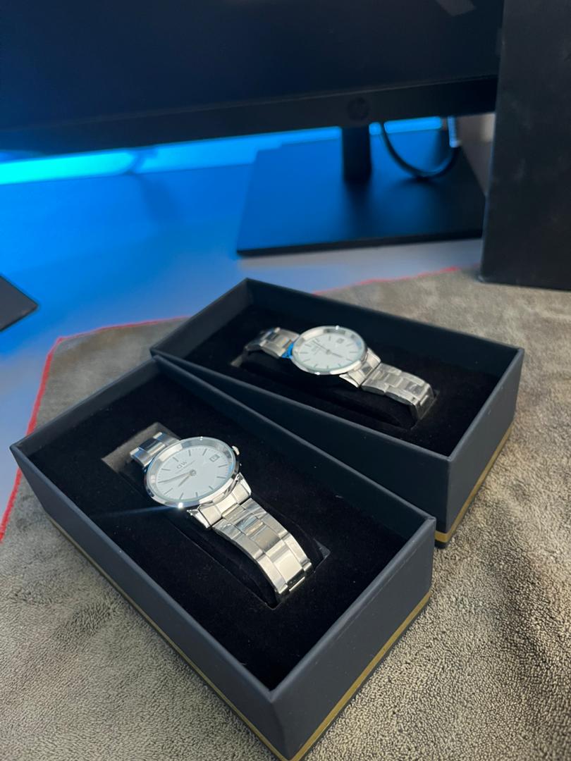 Daniel Wellington Iconic Link | Silver & White inside view 2