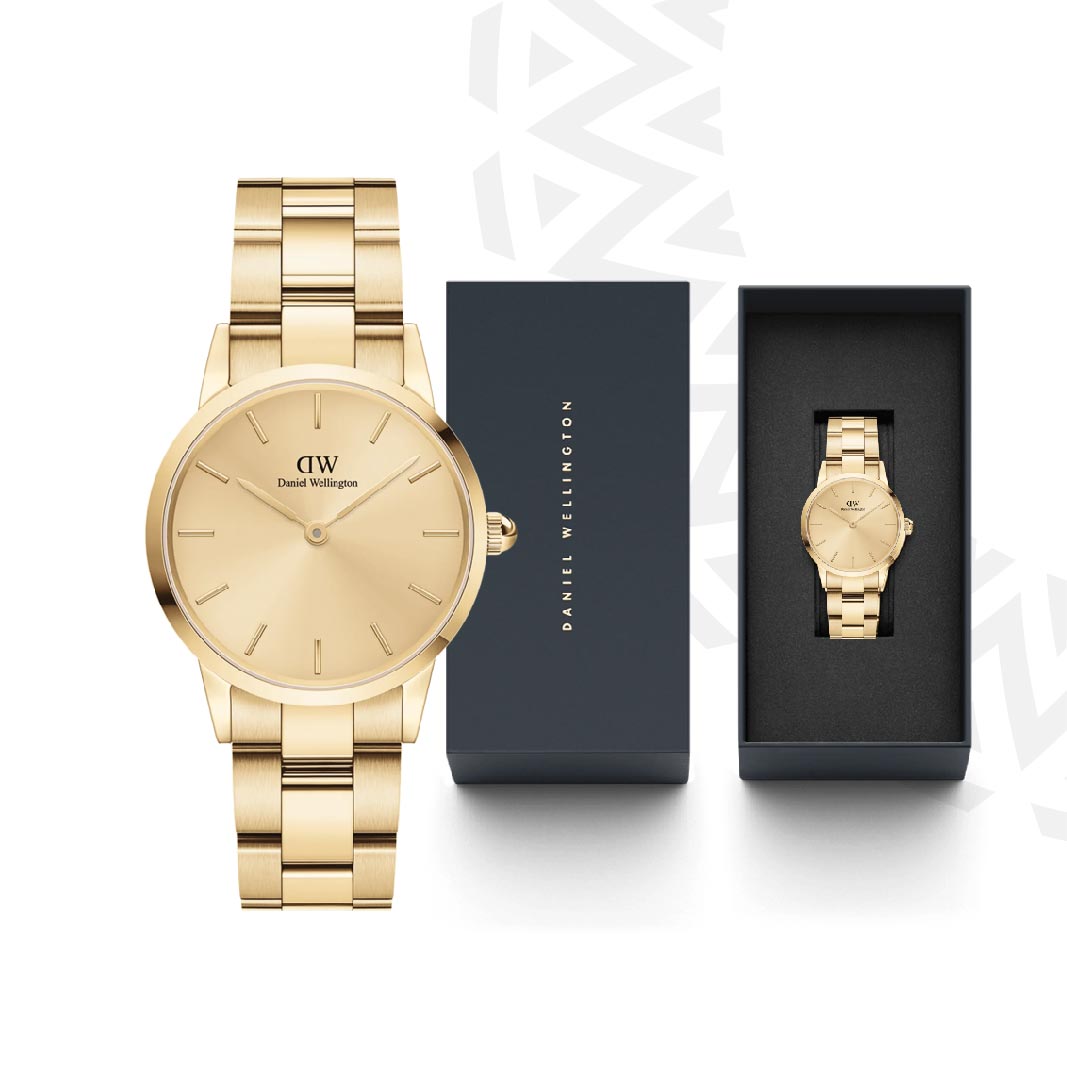 Daniel Wellington Iconic Link | Gold Dial view 2